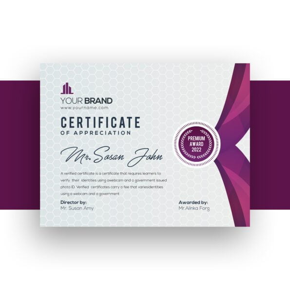 Certificates of all kinds